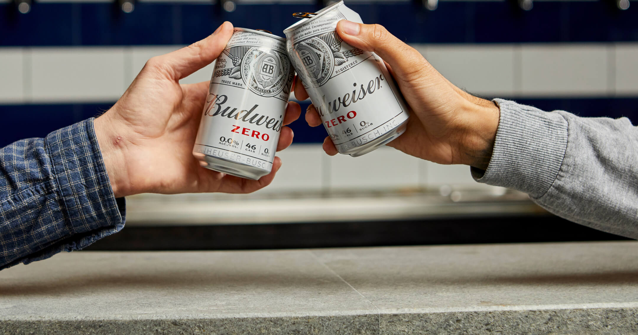 Budweiser Brewing Group can cheers